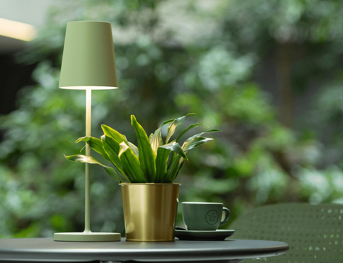 battery table lamp VINOLINA TWO 3-CCT 3-fold, CCT Switch, with touch dimmer, conical, with charging station IP65 battery table lamp VINOLINA TWO 3-CCT 3-fold, CCT Switch, with touch dimmer, conical, with charging station IP65