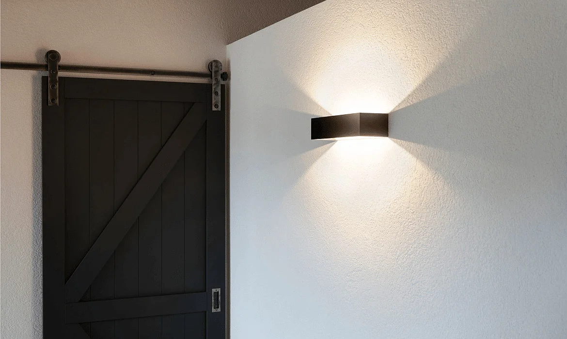 SLV Luminaria de pared LOGS IN L Arriba-Abajo, indirecta IP20, negro regulable SLV Luminaria de pared LOGS IN L Arriba-Abajo, indirecta IP20, negro regulable