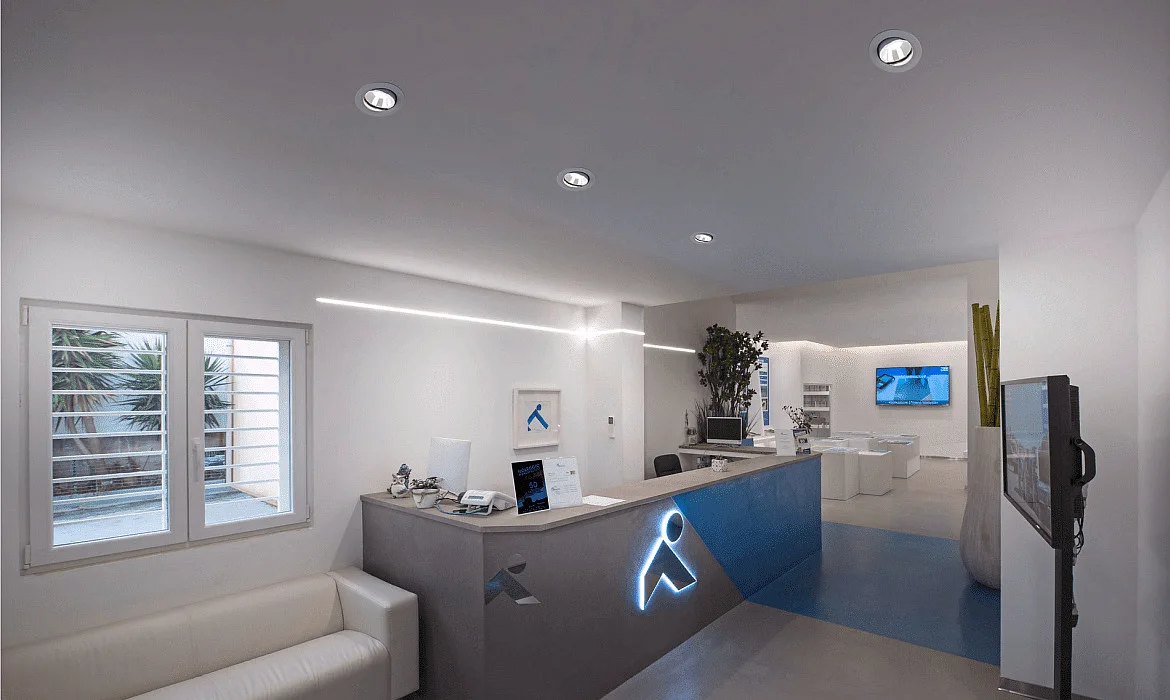 SLV LED Ceiling recessed luminaire NUMINOS DL L, 3000K, IP20, rotatable / pivotable, 40°, 2200lm, UGR 18, white/chrome SLV LED Ceiling recessed luminaire NUMINOS DL L, 3000K, IP20, rotatable / pivotable, 40°, 2200lm, UGR 18, white/chrome