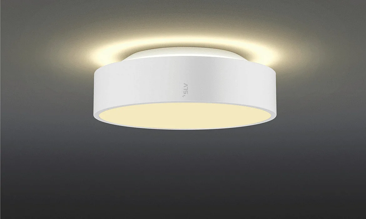 SLV wall and ceiling luminaire MEDO® PRO 30 round, DALI controllable IP50, white dimmable SLV wall and ceiling luminaire MEDO® PRO 30 round, DALI controllable IP50, white dimmable