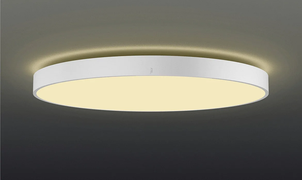 SLV ceiling luminaire MEDO® PRO 90 round, DALI controllable, CCT Switch, UGR < 19 IP50, white dimmable SLV ceiling luminaire MEDO® PRO 90 round, DALI controllable, CCT Switch, UGR < 19 IP50, white dimmable