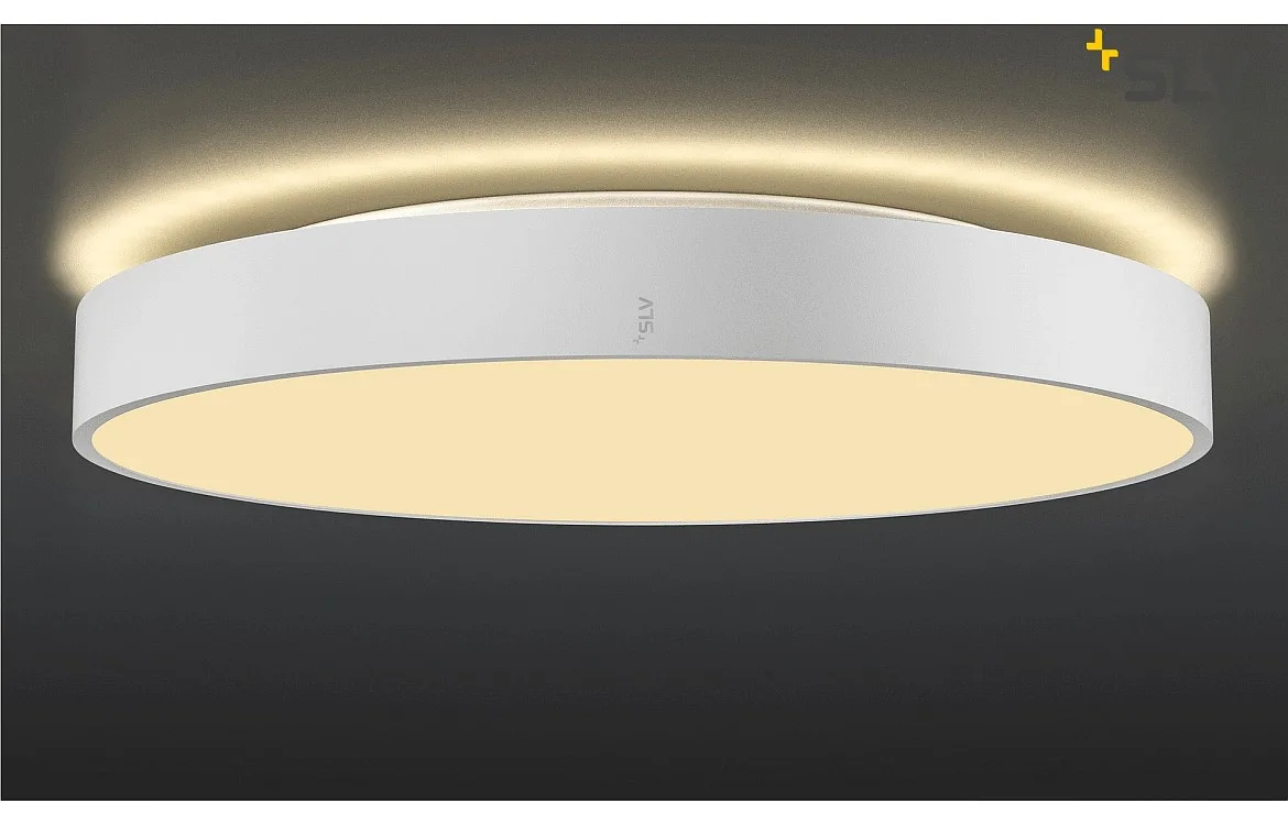 SLV wall and ceiling luminaire MEDO® 60 round, CCT Switch, direct / indirect IP50, white dimmable SLV wall and ceiling luminaire MEDO® 60 round, CCT Switch, direct / indirect IP50, white dimmable
