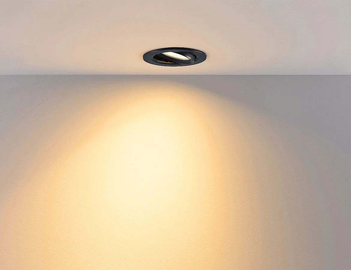 Deko-Light Proyector empotrado SURTUR TILT 83 CCT giratorio, CCT Switch IP20/IP44, negro regulable Deko-Light Proyector empotrado SURTUR TILT 83 CCT giratorio, CCT Switch IP20/IP44, negro regulable
