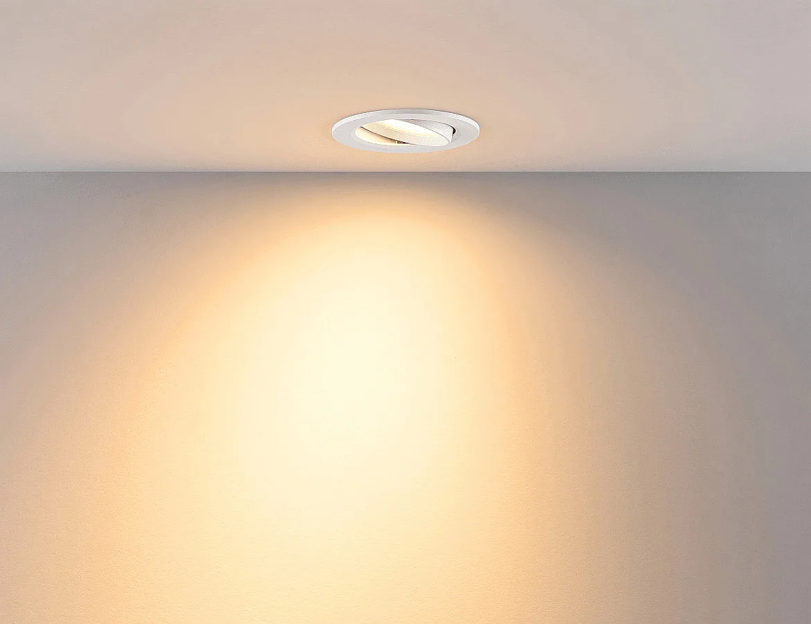 Deko-Light recessed spotlight SURTUR TILT 83 DTW swivelling, Dim-To-Warm IP20/IP44, white dimmable Deko-Light recessed spotlight SURTUR TILT 83 DTW swivelling, Dim-To-Warm IP20/IP44, white dimmable