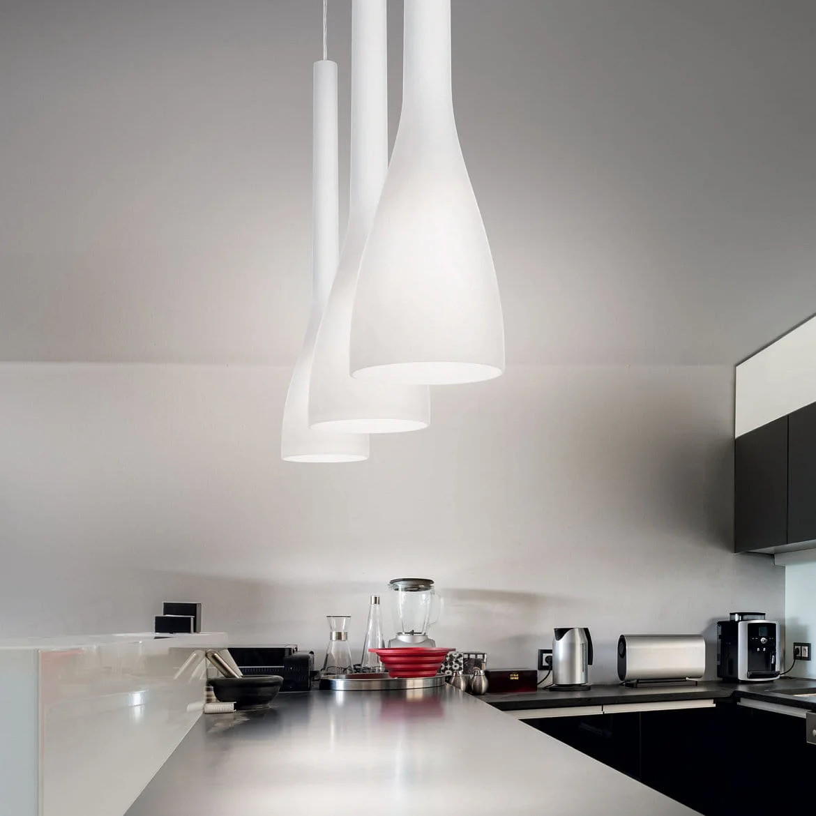 Ideal Lux Luminaria colgante FLUT SP1 SMALL E14 IP20, blanco Ideal Lux Luminaria colgante FLUT SP1 SMALL E14 IP20, blanco