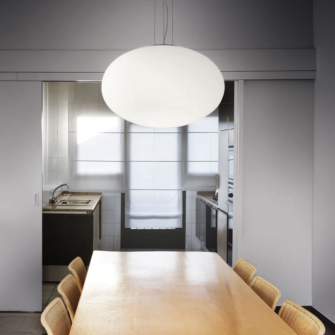 Ideal Lux Pendant luminaire CANDY SP1 D40, E27, Ø40cm, white Ideal Lux Pendant luminaire CANDY SP1 D40, E27, Ø40cm, white