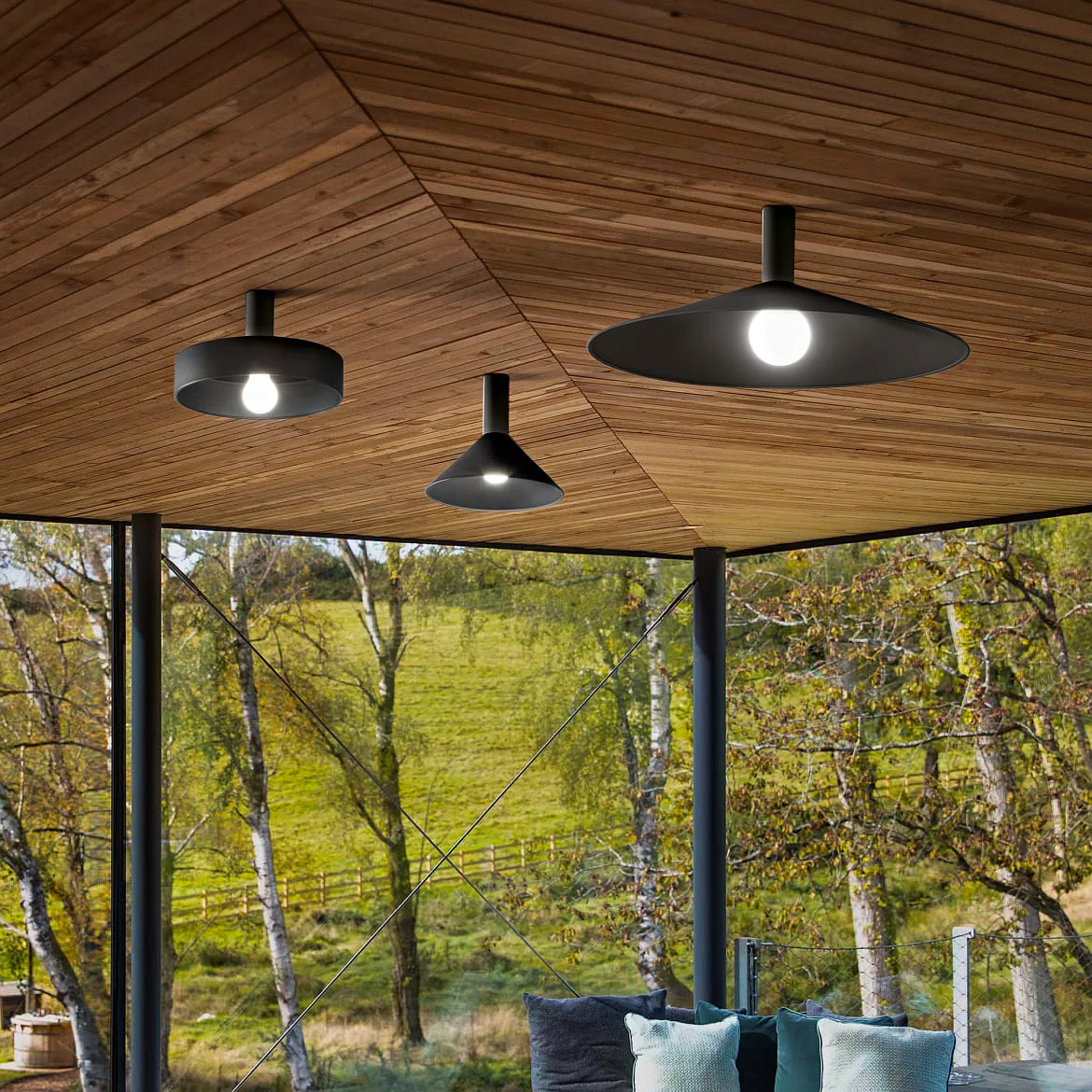 Ideal Lux shade MIX UP SHADE CALOTTA BIG half round, black Ideal Lux shade MIX UP SHADE CALOTTA BIG half round, black