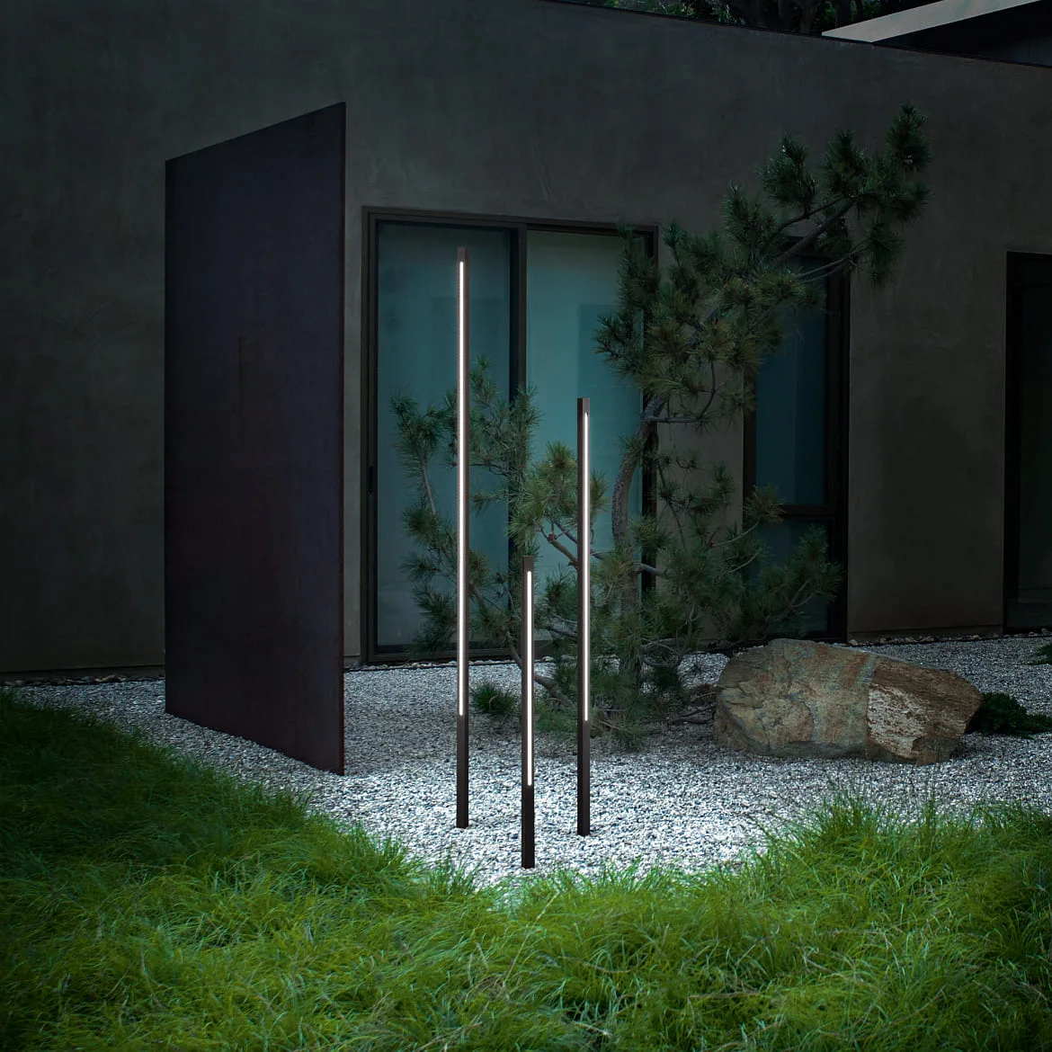 Ideal Lux Luminaria de caminos JEDI PT LED 160.5CM angular, conmutable, con pincho de tierra IP65, negro mate Ideal Lux Luminaria de caminos JEDI PT LED 160.5CM angular, conmutable, con pincho de tierra IP65, negro mate
