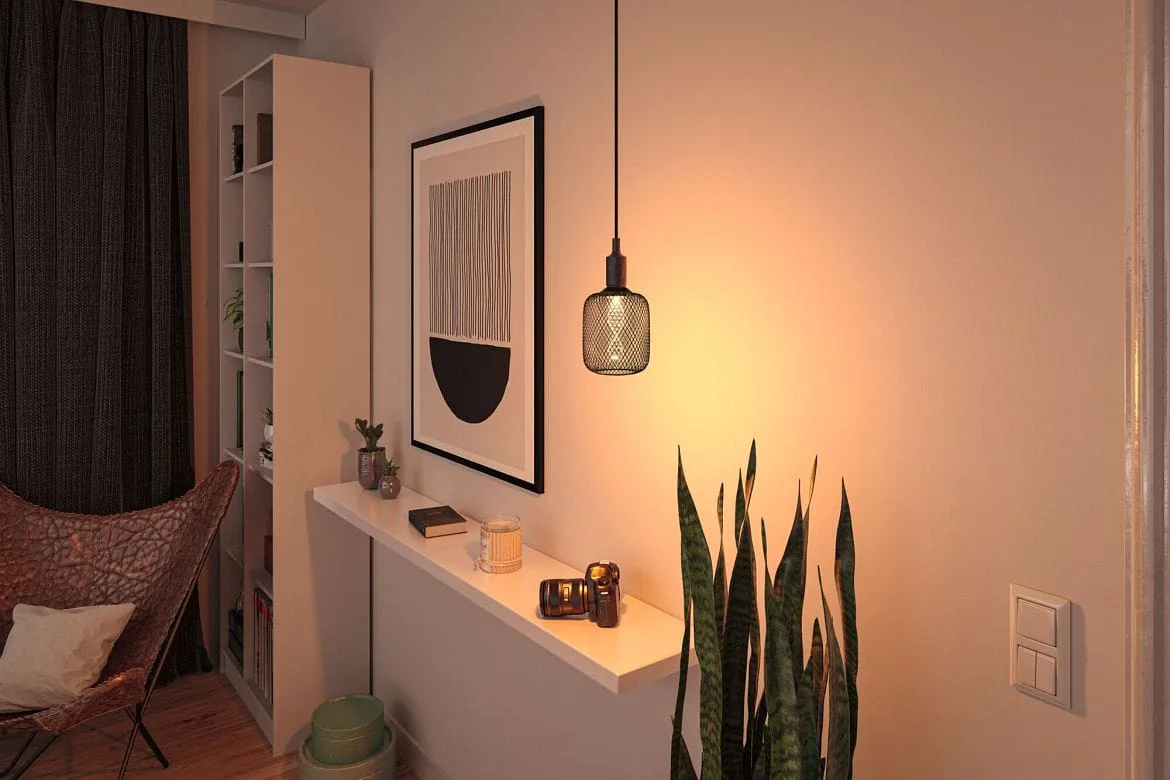 Paulmann LED filament lamp METALLIC GLOW CYLINDER HELIX switchable E27 3,5W 110lm 1800K CRI >80 Paulmann LED filament lamp METALLIC GLOW CYLINDER HELIX switchable E27 3,5W 110lm 1800K CRI >80