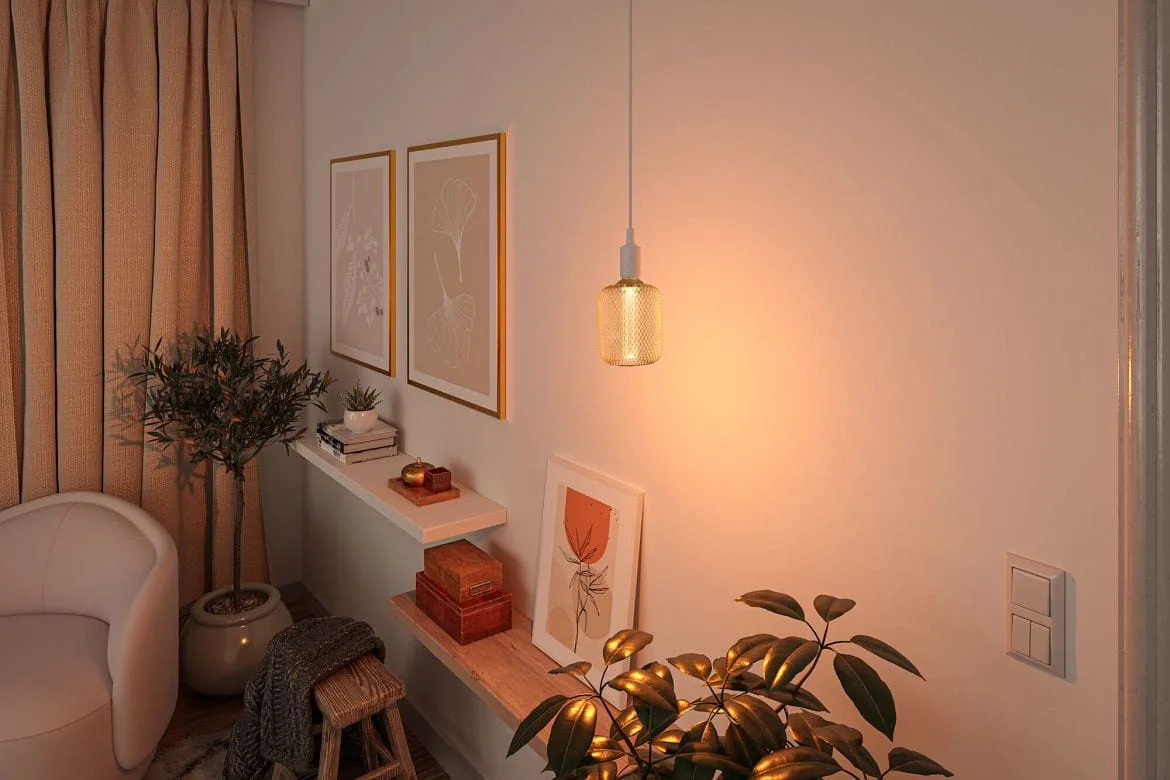 Paulmann LED filament lamp METALLIC GLOW CYLINDER SPIRAL switchable E27 4,2W 200lm 1800K CRI >80 Paulmann LED filament lamp METALLIC GLOW CYLINDER SPIRAL switchable E27 4,2W 200lm 1800K CRI >80