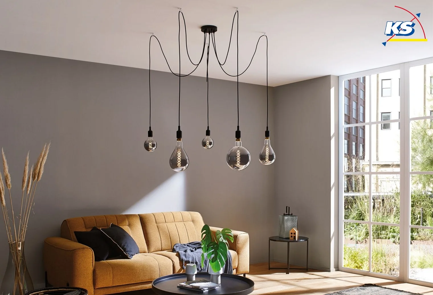 Paulmann Luminaria colgante NEORDIC KETIL de 5 llamas E27 IP20, negro regulable Paulmann Luminaria colgante NEORDIC KETIL de 5 llamas E27 IP20, negro regulable