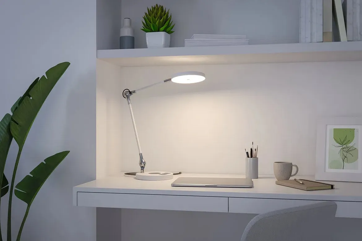 Paulmann desk lamp NUMIS QI CCT Switch, adjustable, with Qi charging function IP20, dimmable Paulmann desk lamp NUMIS QI CCT Switch, adjustable, with Qi charging function IP20, dimmable