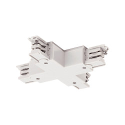 Conector en X trif�sico S-TRACK ON/OFF versi�n de montaje en superficie, conmutable, blanco