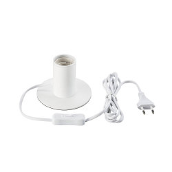 Luminaria de mesa FITU TL con interruptor E27 IP20, blanco 