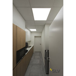 Luminaria empotrable para techos LED PANEL, blanco