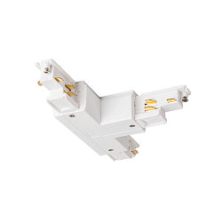 Conector en T trif�sico S-TRACK PHASE & DALI versi�n de montaje en superficie, controlable por DALI, tierra derecha, blanco