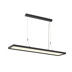 Luminaria colgante WORKLIGHT DALI Arriba-Abajo, controlable por DALI, UGR < 19 IP20, negro regulable