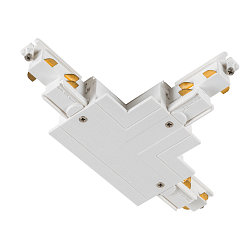 Conector en T trif�sico S-TRACK PHASE & DALI versi�n incorporada, controlable por DALI, tierra derecha, tierra adentro, blanco