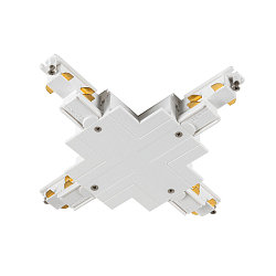 Conector en X trif�sico S-TRACK PHASE & DALI versi�n incorporada, controlable por DALI, blanco