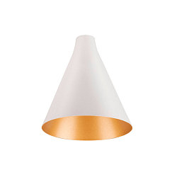 lamp shade LALU® CONE 15 MIX&MATCH, gold, white