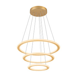 Luminaria colgante ONE FLAT TRIPLE IP20, lat�n, negro regulable