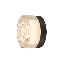 Luminaria de pared y techo CYFT WAVE apto para puestos de trabajo VDU IP44, negro, barnizado regulable