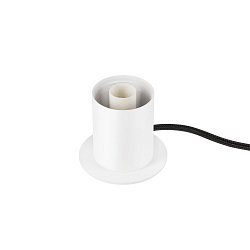 Luminaria de mesa VARYT redondo, sin pantalla E14, blanco regulable