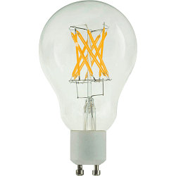 L�mpara LED A60 CROSSED FILAMENT - PHASE claro GU10 6,5W 650lm 2700K 330� CRI 90-100 regulable