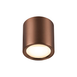 Luminaria de techo OCULUS PHASE DTW redondo, Dim-To-Warm, ajustable, con la �ptica del lente IP20, color cobre regulable