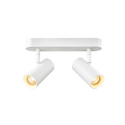 Luminaria de pared y techo NOBLO� DOUBLE PHASE de 2 llamas, redondo IP20, blanco regulable