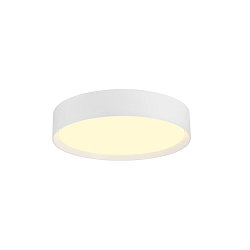 Luminaria de techo DECONA 30 CL redondo, con sensor, apto para puestos de trabajo VDU IP44, blanco, barnizado 