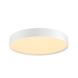 Luminaria de techo DECONA 42 CL redondo, con sensor, apto para puestos de trabajo VDU IP44, blanco, barnizado 