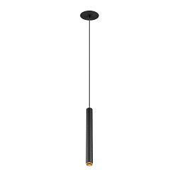 Luminaria colgante GRIP!S apto para puestos de trabajo VDU IP20, dorado, negro regulable