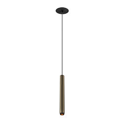 Luminaria colgante GRIP!S apto para puestos de trabajo VDU IP20, color bronce, negro regulable