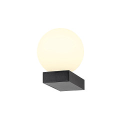 Luminaria de pared SUN WL UP redondo G9 IP20, negro, barnizado regulable