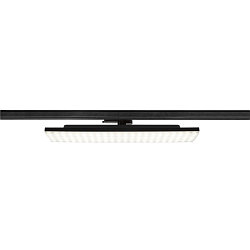3-phase spot SIGHT PANEL square, suitable for VDU workstation IP20, black, lacquered dimmable