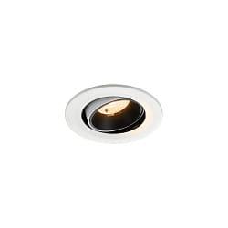 Luminaria empotrable para techos NUMINOS� MOVE S giratorio, apto para puestos de trabajo VDU IP20, negro, blanco regulable