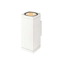 outdoor wall luminaire THEO PRO L UP/DOWN square IP65, white, lacquered dimmable