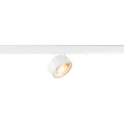 Foco trif�sico KALU 2.0 cil�ndrico, apto para puestos de trabajo VDU IP20, blanco, barnizado regulable