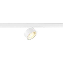 Foco trif�sico KALU 2.0 cil�ndrico, apto para puestos de trabajo VDU IP20, blanco, barnizado regulable