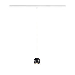 Luminaria colgante DYSKO IP20, negro, blanco regulable