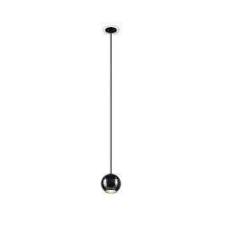 Luminaria colgante DYSKO IP20, negro, blanco regulable