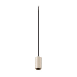 Luminaria colgante FITU PD STONE E27 IP20, beige regulable