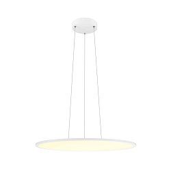 pendant luminaire PANEL 60 round, suitable for VDU workstation IP20, white dimmable