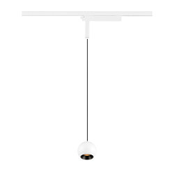 Luminaria colgante de 1 fase LIGHT EYE� 2.0 abajo, conmutable, en forma de bala IP20, blanco mate 