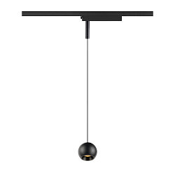 Luminaria colgante de 1 fase LIGHT EYE� 2.0 abajo, conmutable, en forma de bala IP20, negro mate 