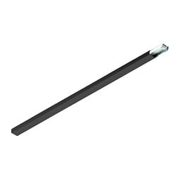 Sistema de iluminaci�n de fila continua portada EASYLIGHT BC 1500 7 25 BK 7 polos, negro