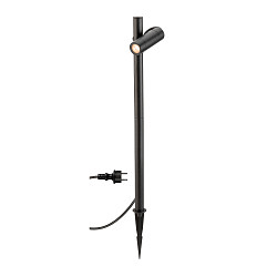 Luminaria con pincho de tierra HELIA SLIM POLE SINGLE con enchufe IP65, negro