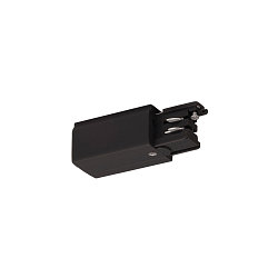 Alimentador trif�sico S-TRACK ON/FF versi�n de montaje en superficie, tierra derecha, conmutable, negro