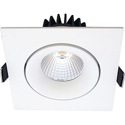 recessed luminaire VELIA TILT square IP44, white matt  11W 650lm 2700K